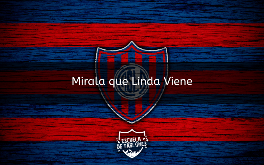 mirala que linda viene, mirala que linda va, es la banda de boedo que al ciclon viene a alentar