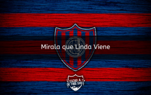 mirala que linda viene, mirala que linda va, es la banda de boedo que al ciclon viene a alentar